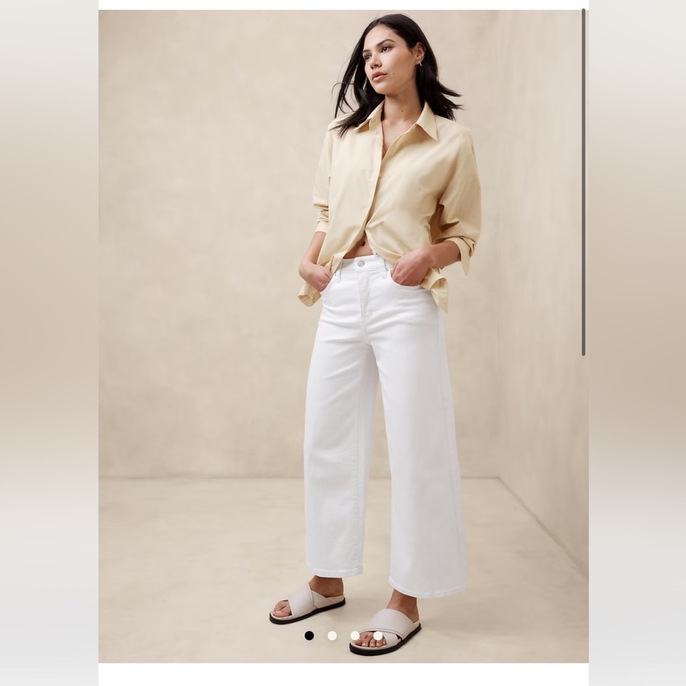 Wide leg cropped Jeans